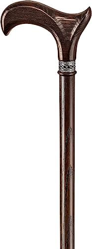 Handmade Ergonomic Walking Cane for Men and Women - Stylish Derby Oak Wood Cane - Cool Walking Stick - Image 4