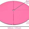 Dxcaicc Pole Dance Mat Diameter 120cm Round Folding Portable Fitness Pole Dance Crash Mat Suitable for Beginners Fitness Gym Safety Non-Slip Mat - Image 5