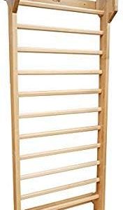 ARTIMEX Wooden Swedish Ladder (Stall Bars) Suspension Trainer – Physical Therapy & Gymnastics Tool - Ideal for Back Pain Scoliosis and Arthritis Exercises- Wall Bars from Beechwood, code 216-F-Schroth