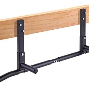 AmStaff Fitness Joist Mount Pull Up Bar, Ceiling Mounted Chin Up Bar for Home Gym, Crossfit, Beam, Rafter - Heavy Duty, Multi Grip, 42" Wide, Maximum Head Clearance - TU038