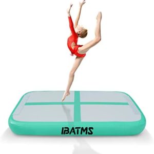 IBATMS 3.3ft Inflatable Gymnastics Air Tumbling Mat 8inches Thickness Air Mats for Home Use/Training/Cheerleading without Air Pump