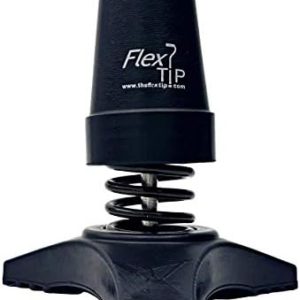FlexTIP (TLC-Mini 3") … Walking Cane Soft Rubber Tripod Foot - Anti-Shock, Bending, All-Terrain Stability & Traction – Universal Attachment for 3/4” OD Walking Stick, solid or aluminum (Tip ID = 3/4")