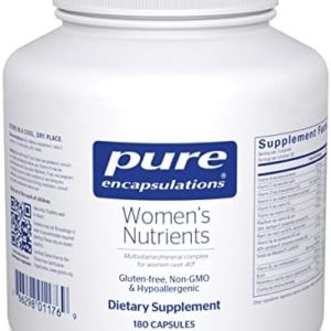Pure Encapsulations Women's Nutrients - Multivitamin for Women Over 40 to Support Urinary Tract Health, Breast Cell Health & Eye Integrity* - with Vitamin C, Vitamin E & Vitamin A - 180 Capsules