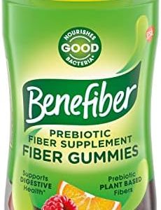 Benefiber Prebiotic Fiber Supplement Gummies for Digestive Health, Assorted Fruit Flavor - 81 Count