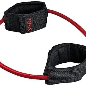SPRI Xercuff Leg Resistance Band Exercise Cord with Non-Slip Padded Ankle Cuffs (All Bands Sold Separately) Portable for the Gym or At Home Workout Equipment