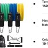 VEICK Resistance Bands for Working Out, Exercise Bands, Workout Bands, Resistance Bands Set with Handles for Men Women, Weights for Strength Training Equipment at Home - Image 8