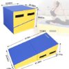 Timati Gymnastics Mat 47x23 Tumbling Mats Folding Mat Gymnastics Incline Mat for Gymnastics Cheese Wedge Mat Indoor/Outdoor Exercise Mat Home Gym Yoga Mat with Handle - Image 6