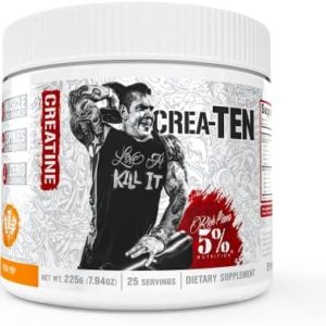 5% Nutrition CreaTEN Creatine Complex + Accelerators | Flavored Creatine Powder for Muscle Gain | Max Power, Strength, Endurance, & Recovery (Push Pop)