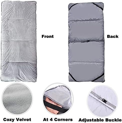 Gehannah Thick Camping Sleeping Pad, Soft Comfortable Microfiber Camping Cot Pads for Adults, Lightweight Foldable Sleeping mats for Traveling Hiking Backpacking Traveling - Image 2