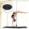 Pangda Pole Crash Mat 5ft Wide Pole Dancing Mat EPE Foam Safety Padding Portable Crash Mat Exercise Mat Round Folding Black Pole Cushion for Home Gym Beginners Fitness Gymnastic - Image 7