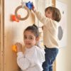 Avenlur Walnut 9-in-1 Swedish Ladder Wall Gym Set, Rock Climbing, Trapeze, Pullup Bars, Swing, Rope Climb, Net Climber, Convertible Slide Indoor Montessori Waldorf Playground Gymnastics Kids, Teens - Image 3