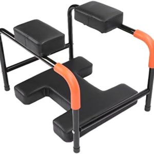 Head Stand Chair, Yoga Headstand Stool Curved Handrail Safe Comfortable Stable Pressure Multifunctional for Living Room for Shape Abdomen for Shape Body