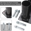 Barbell Holder Vertical, Butizone Barbell Storage Rack Fit for 2" Olympic Bars, Hex Bars, Trap Bars, Curl Bars, Triceps bars, Holds 5 Bars - Image 4