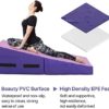 Gymnastics Mat Cheese Mat for Kid Adult, 48"X24"X14" Folding Tumbling Mats for Home Gym, Incline Gymnastics Wedge Mat with Non-Slip PVC Surface & Handle - Image 5