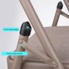 Folding Yoga Stool, Yoga Chair with Lumbar Support, Gym Inverted Chair - Relieve Fatigue and Strengthen The Body, Iron Tube,A-45.5 * 47 * 80CM - Image 4
