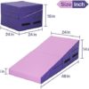 Gymnastics Mat Cheese Mat for Kid Adult, 48"X24"X14" Folding Tumbling Mats for Home Gym, Incline Gymnastics Wedge Mat with Non-Slip PVC Surface & Handle - Image 7