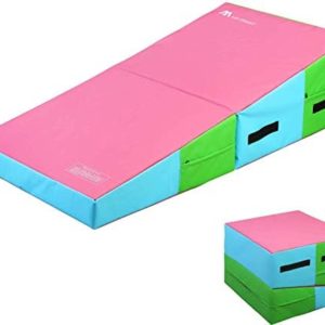 Cheese Mat Incline Wedge Mat 47''x24''x14''/59"x30"x14" Gymnastics Ramp Cheese Slope Mat Skill Shape Tumbling Mat Gym Fitness by M HI-Mat
