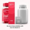 𝗪𝗜𝗡𝗡𝗘𝗥 𝟮𝟬𝟮𝟯* Iron Supplement for Women and Men with a Delicious Mixed Berry Flavor - Chewable Vegan Iron Supplements w/Vitamin C, Zinc, Folic Acid & B Vitamins - 60 Iron Gummies for Anemia - Image 3