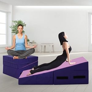 48x24 Inch Gymnastics Mat, Tumbling Mat with Non-slip PVC Surface for Kids Adults Exercise, Folding Tumbling Mats for Gymnastics for Home Gymnastics Mats for Tumbling Gymnastic Mat with Handles