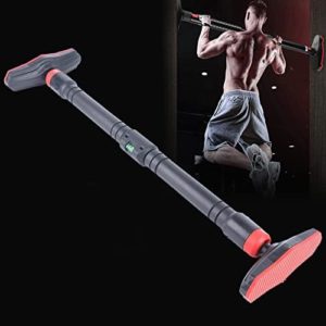 Pull Up Bar no Screws Doorway Chin Up Bar for Home Exercise, Pull Up Bar Width of 27.5-35.4 Inches, Thicken Steel Pipe Max Support for 440lbs, Non-Slip Thickened Foam, Pull Up Bars for Doorway