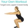 Vive Workout Posters 3 Pack - Bodyweight, Yoga, Stretching Exercise Pack - Home Equipment Accessories Fitness Guide Chart Motivation Sequence for Women, Men, Kids - Laminated, Colored Illustrations - Image 9
