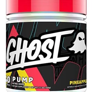 GHOST Pump Nitric Oxide Powder, Pineapple - 40 Servings - Sugar-Free & Stim-Free Pre-Workout Supplements - L-Citrulline, Arginine Nitrate & L-Glutathione - Soy & Gluten-Free, Vegan