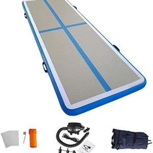 86 York 10ft 13ft 16ft 20ft Inflatable Gymnastics Air Mat Tumble Track Tumbling Mat with Pump for Gym/Home/Yoga/Training/Kids/Sport/Taekwondo/Game
