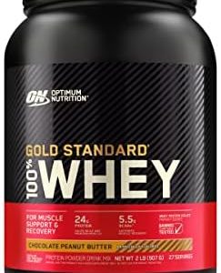Optimum Nutrition Gold Standard 100% Whey Protein Powder, Chocolate Peanut Butter, 2 Pound (Packaging May Vary)