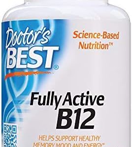 Doctor's Best Fully Active B12 1500 mcg, Non-GMO, Vegan, Gluten Free, Supports Healthy Memory, Mood and Circulation, 60 Count