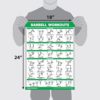 QuickFit 3 Pack - Dumbbell Workouts + Bodyweight Exercises + Barbell Routine Poster Set - Set of 3 Workout Charts - Image 2