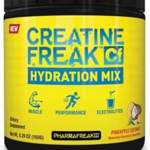Pharmafreak CREATINE Freak Hydration Mix - 150G - Pineapple Coconut - USA - Strength Energy Endurance (Pineapple Coconut)