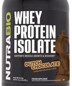 NutraBio 100% Whey Protein Isolate - Complete Amino Acid Profile - 25G of Protein Per Scoop - Soy and Gluten Free - Zero Fillers, Non-GMO, Protein Powder - Chocolate, 2 Pounds