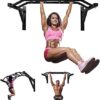 MKSY Wall Mounted Pull up Bar Multifunctional Chin up Bar Strength Training Pull-up Bar for Indoor Home Gym Fitness, Supports to 440 Lbs - Image 8
