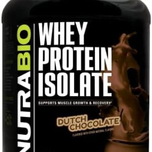 NutraBio 100% Whey Protein Isolate - Complete Amino Acid Profile - 25G of Protein Per Scoop - Soy and Gluten Free - Zero Fillers, Non-GMO, Protein Powder - Chocolate, 5 Pounds