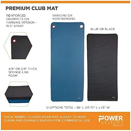 Power Systems Premium Foam Exercise & Fitness Club Mat - Image 2