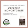 Remedy's nutrition Creatine Monohydrate 1,000mg per Capsule/60,000mg per Bottle/Vegan Caps - Image 2