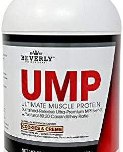 Beverly International UMP Protein Powder, Cookies & Cream. Unique Whey-Casein Ratio Builds Lean Muscle. Easy to Digest. No Bloat. (32.8 oz) 2lb .8 oz