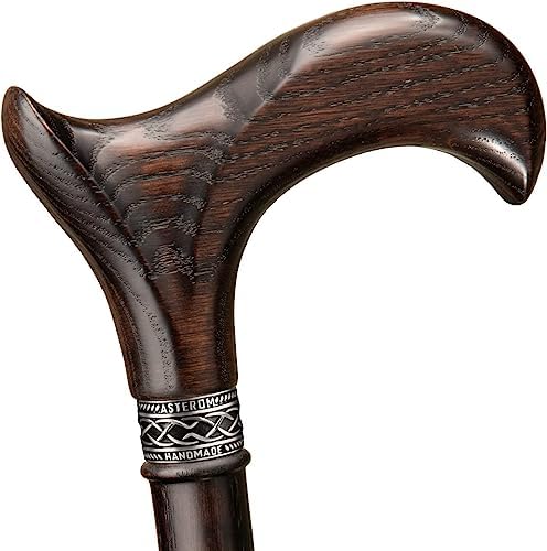 Handmade Ergonomic Walking Cane for Men and Women - Stylish Derby Oak Wood Cane - Cool Walking Stick - Image 8