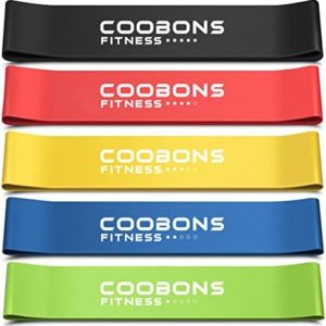 Resistance Bands for Working Out, Women & Men Exercise Bands Set, with Carry Bag, Instruction Guide, for Whole-Body Fitness, Booty, Leg, Arm, Stretching, Physical Therapy, Strength Training - Set of 5