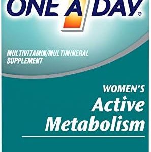 One A Day Women’s Active Metabolism Multivitamin, Supplement with Vitamin A, C, D, E and Zinc for Immune Health Support*, Iron, Calcium, Folic Acid & more, 50 Count