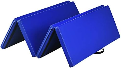 Giantex 6'x4'x2 Gymnastics Mat, Folding Anti-Tear Tumbling Mat w/Carrying Handles, Hook and Loop Fastener, Lightweight Gymnastics Panel Mat, Folding Exercise Aerobics Mats for Gym Home - Image 9