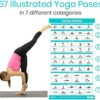 Vive Workout Posters 3 Pack - Bodyweight, Yoga, Stretching Exercise Pack - Home Equipment Accessories Fitness Guide Chart Motivation Sequence for Women, Men, Kids - Laminated, Colored Illustrations - Image 4