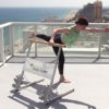 Booty Kicker – Home Fitness Exercise Barre, Folds Flat, Portable, Storable, Strong Angular Design for Pushing, Pulling, Balance & Ballet Exercises, Perfect for Barre Workouts - Image 5