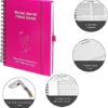 𝟐𝟎𝟐𝟑 𝐍𝐞𝐰 Hardcover Fitness Journal Workout Journal For Women, Xummero 12 Month Calendar A5 Workout Log Book Workout Planner Gym Journal 53 Weeks Shape Graph Health Tracker (Pink) - Image 7