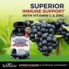 Elderberry Gummies with Zinc and Vitamin C for Adults & Kids - Natural Immune Support - Black Sambucus Elderberries - Powerful Multiminerals Supplement - Gluten-Free, Non-GMO, Made in USA, 60 ct - Image 4