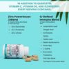 Quercetin 1000mg Zinc 50mg Vitamin C 1000mg Vitamin D 5000 IU Bromelain Elderberry - Lung Immune Defense Support Supplement Adults with Artemisinin, Sea Moss, Echinacea, Garlic Immunity Allergy Relief - Image 4