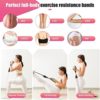 Resistance Bands with Handles for Women, 5 Level Exercise Bands Workout Bands for Physical Therapy, Yoga, Pilates, Door Anchor, Storage Pouch - Image 5