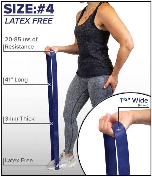 Nine For Nine 41" Synthetic Rubber (Latex Free) Resistance Exercise Bands | Assisted Pull Up Bands | Resistance Stretch Loop Bands - Image 2