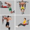 syzythoy Multifunctional Wall Mounted Pull Up Bar Chin Up bar,Dip Station for Home Gym,Indoor Workout,Support to 440Lbs - Image 6