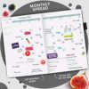 Clever Fox Wellness Planner - Weekly & Daily Health and Wellness Log, Food Journal & Meal Planner Diary for Calorie Counting, Notebook for Medical Condition Tracking, A5-Sized - Black - Image 5
